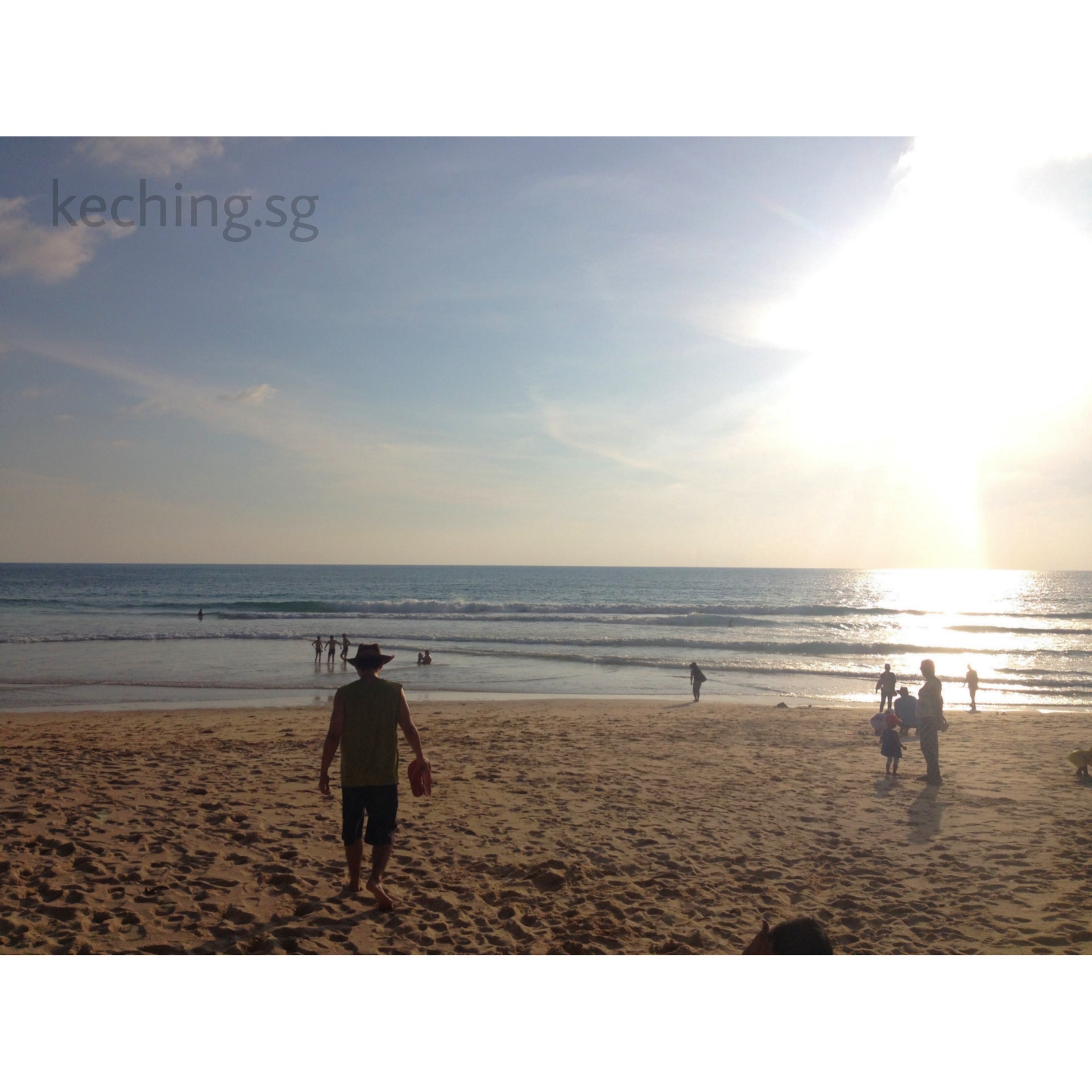 surin beach sunset