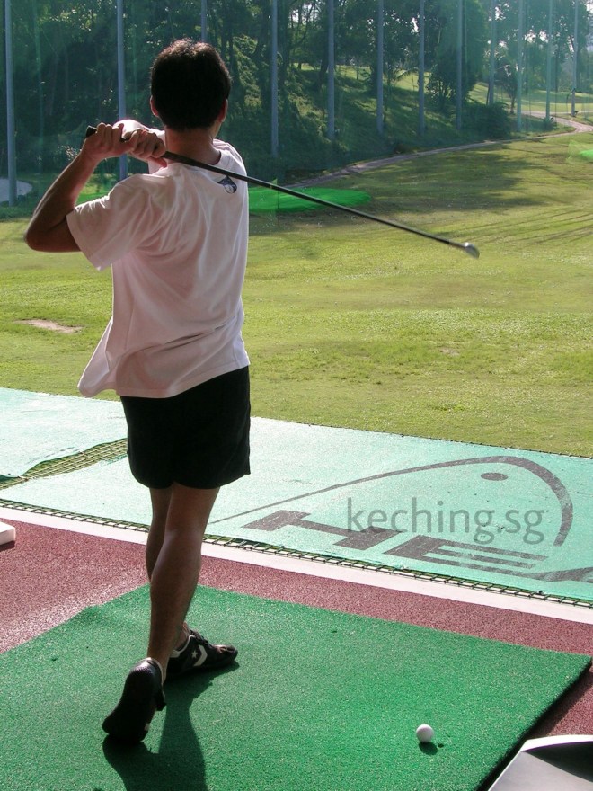 missed golf swing