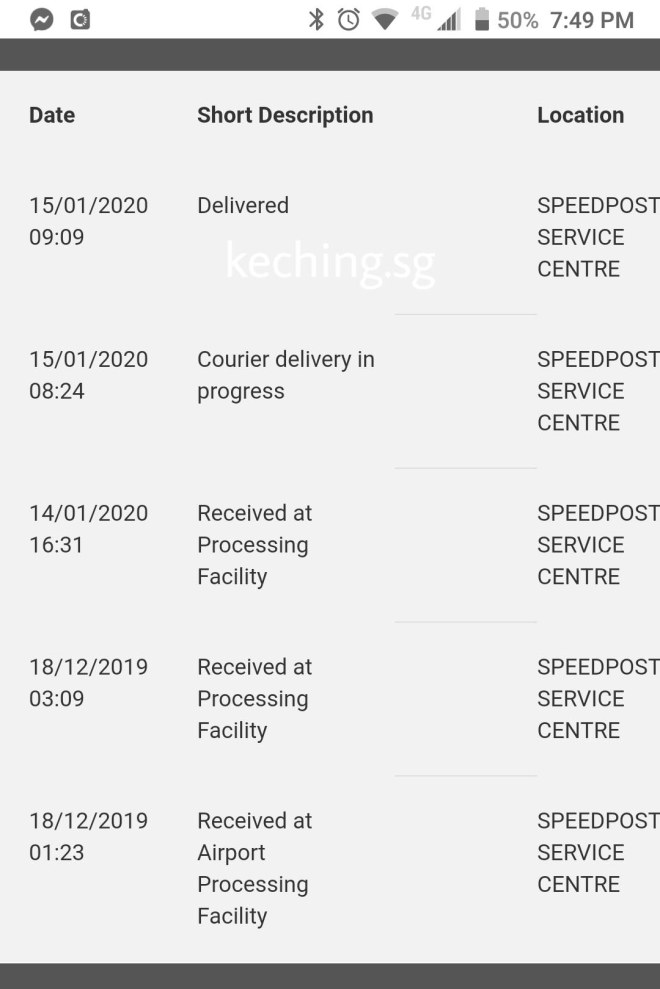 singpost lost registered mail