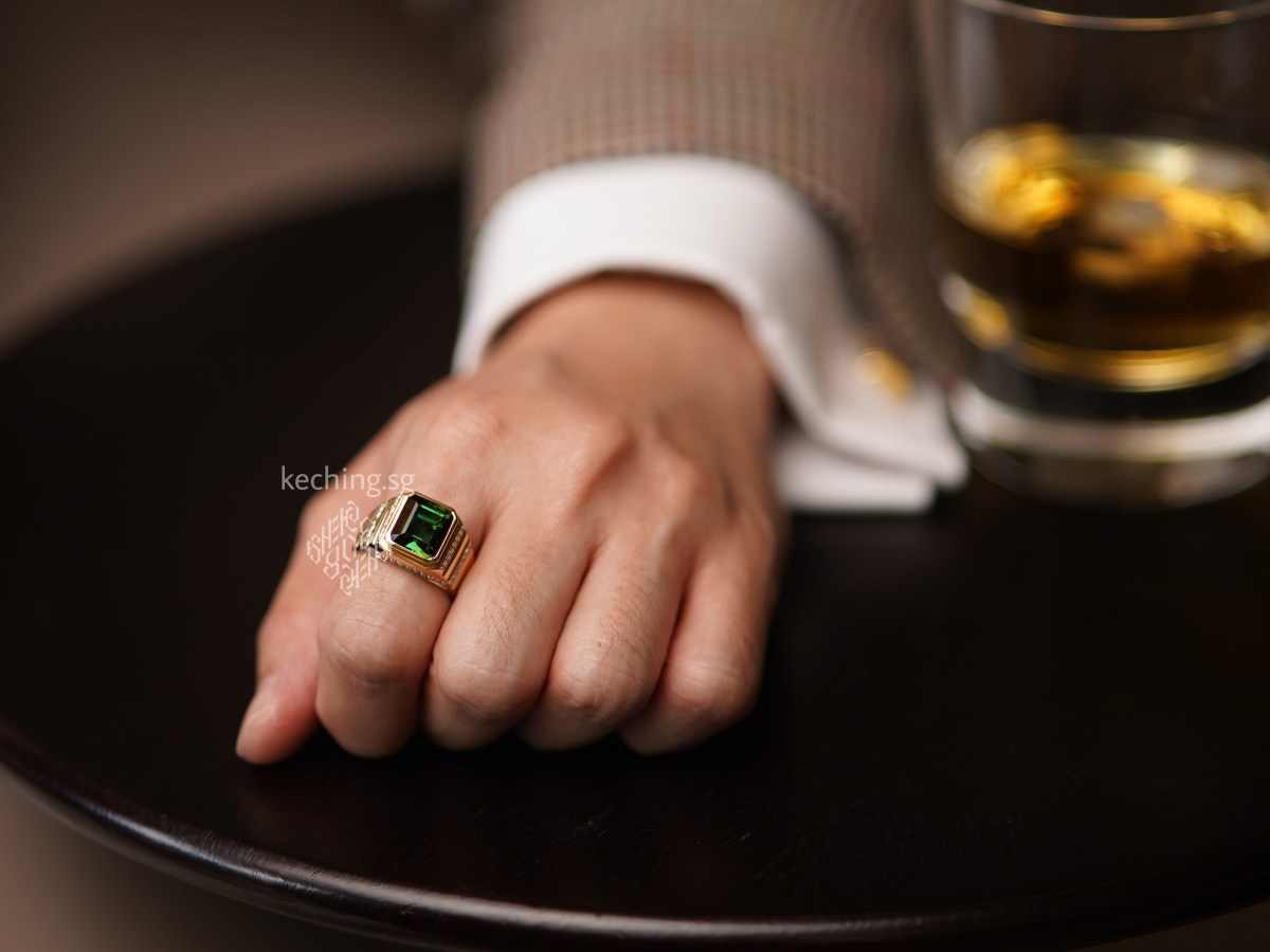 Keching’s Mens Gemstone Rings