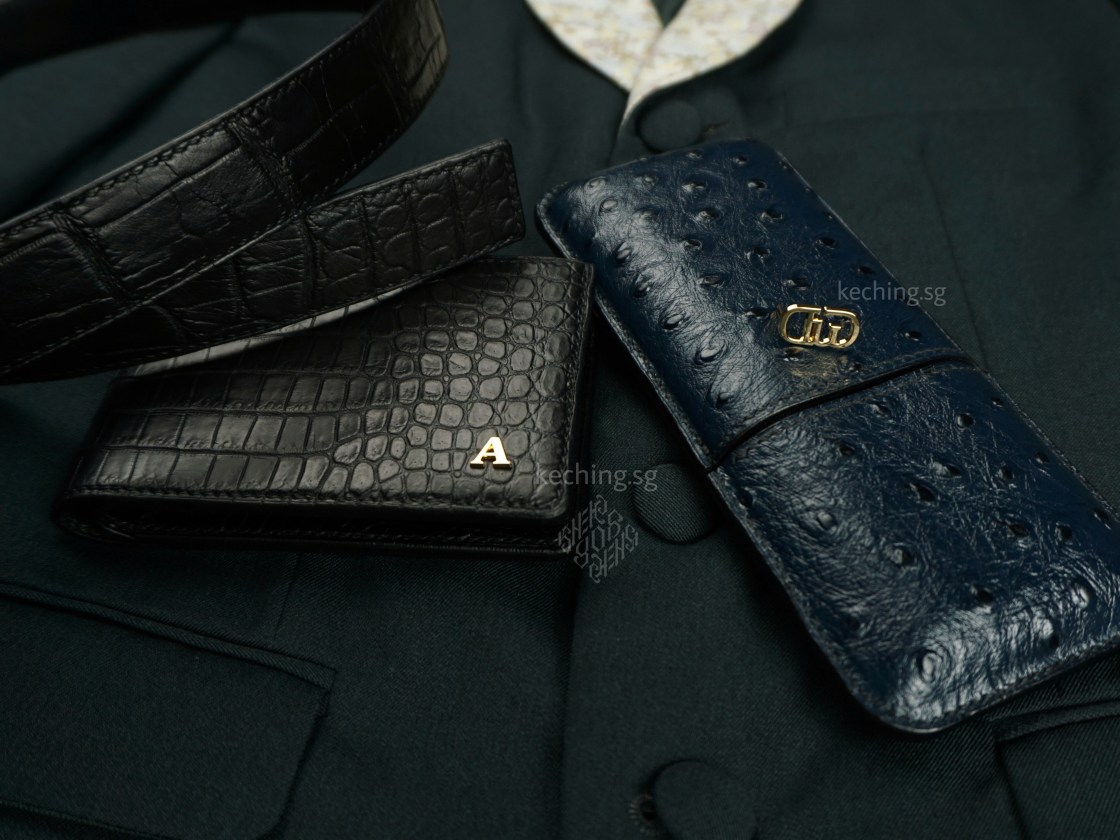 crocodile skin wallet singapore