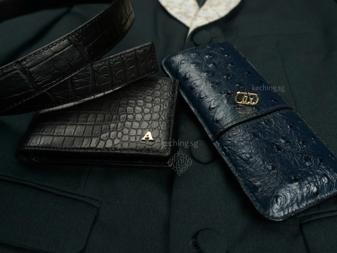 crocodile skin wallet singapore