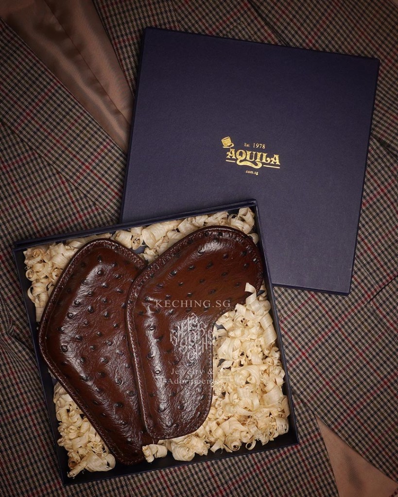 ostrich leather golf club head covers singapore