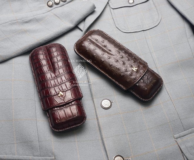 exotic leather cigar cases